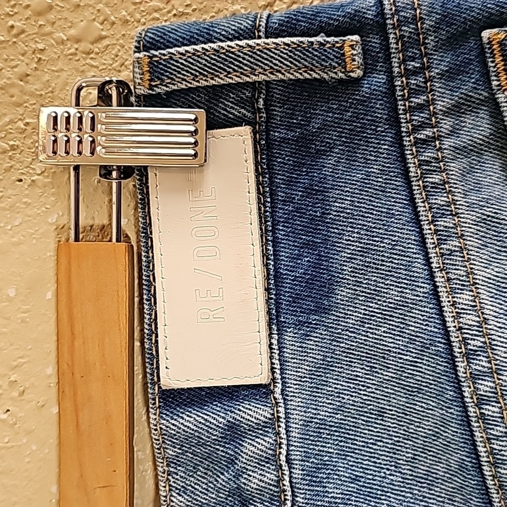 Re/done Rigid Hi Rise Stovepipe Jeans - Picture 4 of 6